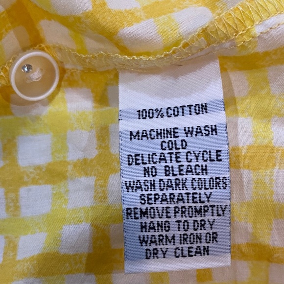 💯 % Cotton Classic Checkered Women's Button Down Shirt - Picture 7 of 7